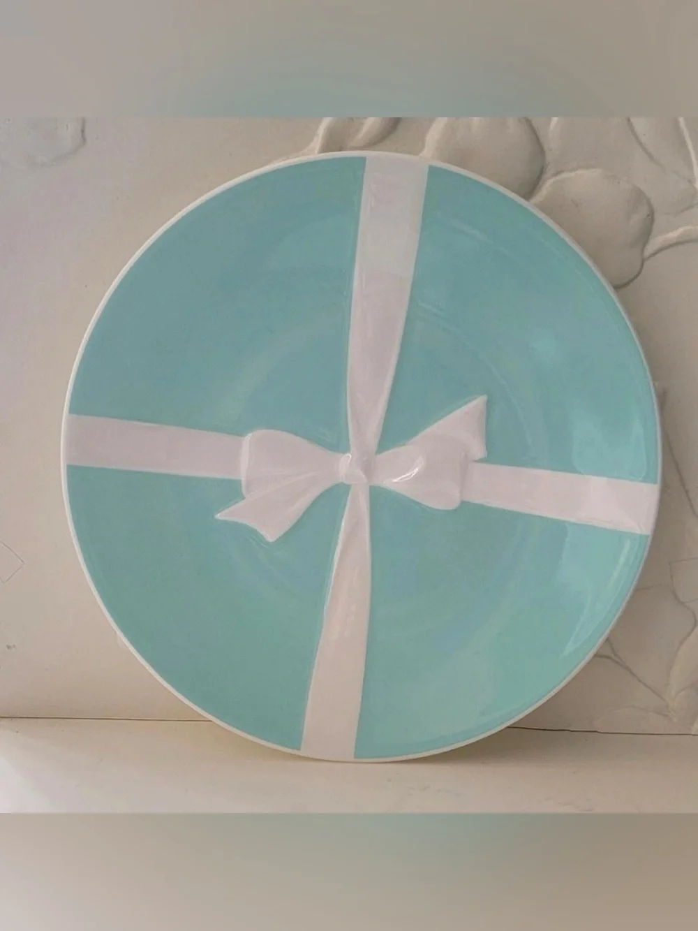 Tiffany & Co. Robin's Egg Blue Bow Porcelain Dinnerware Set